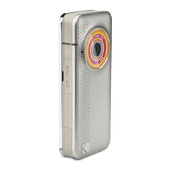 Kodak PlayFull Ze1 Camcorder (3,8 cm Display, SD Kartenslot, 4-fach digital Zoom) silber