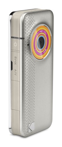 Kodak PlayFull Ze1 Camcorder (3,8 cm Display, SD Kartenslot, 4-fach digital Zoom) silber