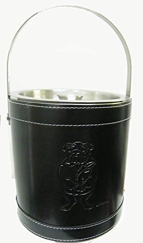 Leather Ice Bucket w/ Stainless Silver Lid "Mad Dog" by Original Depler