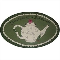 Susan Branch Counting Our Blessings Series Counting Our Blessings Green Novelty Rug
