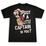 Captain Morgan A Little Captain In You Black Graphic TShirt