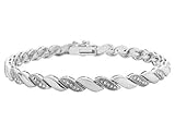 Diamond Bracelet 1/10 Ct (ctw) in Sterling Silver