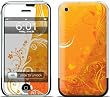 Orange Crush Design Protective Skin Decal Sticker for Apple iPhone (2G)