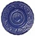 Majolica Sea Shell Ceramic Pottery Luncheon Plate Blue 8.5"D Set / 2