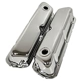1962-85 Ford Small Block 260-289-302-351W Steel Valve Covers - Chrome by CFR Performance