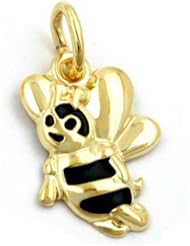 Pendant honey bee 9k gold