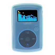 Durable Flexible Soft Baby Blue Silicone Skin Case For SanDisk Sansa Clip