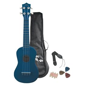 GSI Quality 4-String Soprano Ukulele Mini Guitar Starter Package - For Children, Beginners And Musicians - Blue: Musical Instruments