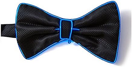 Light Up Bow Tie - Perfect For a Party, Rave ，Halloween ，Christmas Day One Size (Blue)