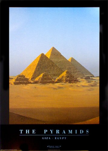The Pyramids at Giza Egypt - Photographic Poster Print