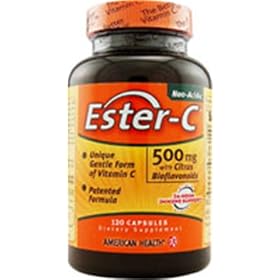 Ester C 500mg w/Citrus Bioflavanoids 120 Capsules