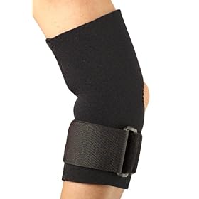 CHAMPION Neoprene Elbow Support with Encircling Support Strap, Black, Large by Champion