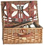 Scottish Pasture Picnic Basket for 4