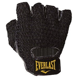 Everlast Mesh Leather Weightlifting Gloves