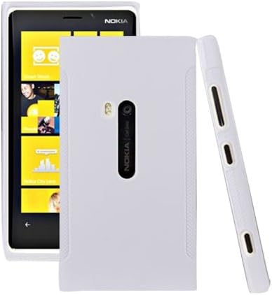 Worldshopping Solid White Smooth Rubber Skin Soft TPU Gel Case Cover For Nokia Lumia 920 + Free Accessory
