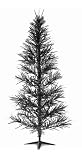 4.5' Black Artificial Christmas Twig Tree #51882-LE
