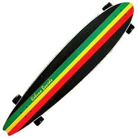 Kahuna Creations Retro Fish Complete Longboard - 9.75 in. X 48.0 in. - Rasta by 