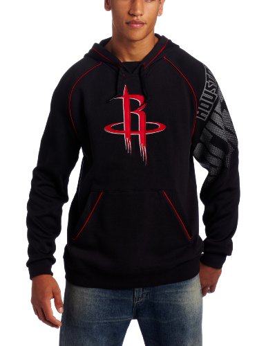 NBA Men's Houston Rockets Hoops Pullover Hood (Black, X-Large)