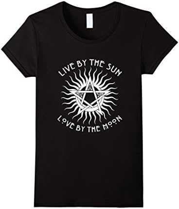 Women's Wiccan Pagan Witch T Shirt Large Black