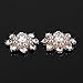 Beautiful Bead 10 pcs Faux Pearl Rhinestone Flatback Buttons Embellishments