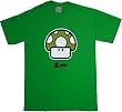 Nintendo 1up Mushroom shirt Green