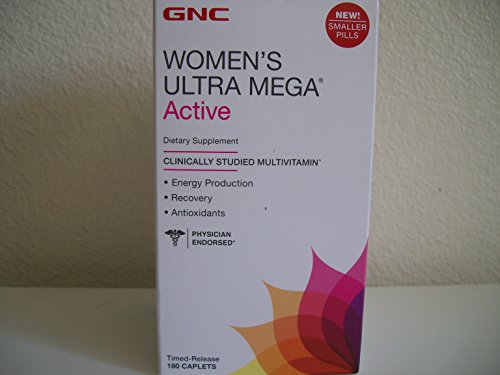 GNC Women's Ultra Mega Active 180 Caplets - New Formula
