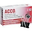 Acco Binder Clips Black 3/4"W 5/16" capacity 12 ct