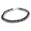 Birthday Gift Ideas Silver Garnet Gemstone Link Bracelet 7.5 inches (brclt254)