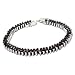 Birthday Gift Ideas Silver Garnet Gemstone Link Bracelet 7.5 inches (brclt254)
