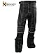 Fabric Pants - Xelement Advanced Level-3 Black Tri-Tex™ White Stitched Fabric Motorcycle Pants - Size : 34