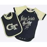 Georgia Tech Yellowjackets Infant Bolt Onesie w/Bib