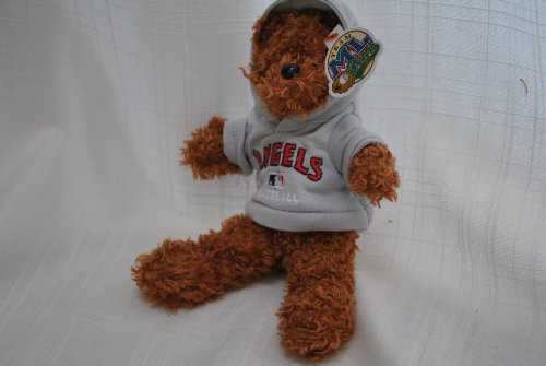 LOS ANGELES ANGELS OFFICIAL LOGO 8IN HOODIE TEDDY BEAR
