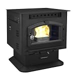 US Stove 6041 Pellet or Corn on Pedestal with Igniter Furnace