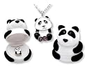 Panda Bear Crystal Necklace in Panda Gift Box!