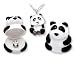 Panda Bear Crystal Necklace in Panda Gift Box!