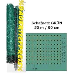 Elektrischer Gartenzaun 50 m x 90 cm, 14 Pf�hle - Hundezaun Katzenzaun Schafzaun Elektrischer Gartenzaun Weidezaun Einz�unung