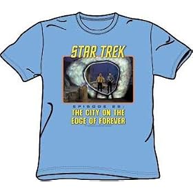 Star Trek EDGE OF FOREVER Episode 28 Carolina Blue Adult T-shirt