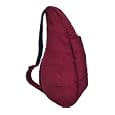 Healthy Back Bag Women's Distressed Nylon Small Sling Backpacks,Sangria'