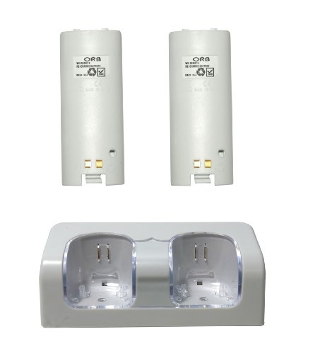ORB Remote Charging Stand - Includes 2 Batteries (Wii)
