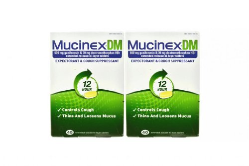 Mucinex DM Extended-Release Bi-Layer Tablets, 40 Count (Pack of 2) Mucinex DM Extended-Release Bi-Layer Tablets, 40 Count (Pack of 2)