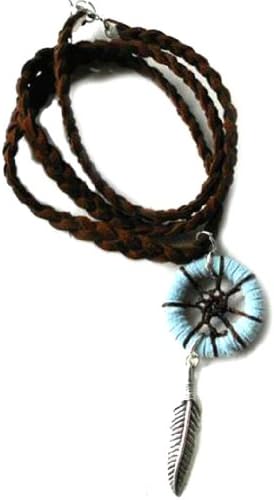 Dream Catcher Bracelet/Necklace, Handmade - (PBL42-DC88Blue)