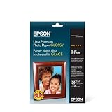 Epson Ultra Premium Photo Paper GLOSSY (5x7 Inches, 20 Sheets) (S041945)