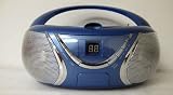 QuantumFX J-9CD portable AM/ FM / CD Player BLUE