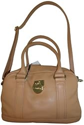 Women's Calvin Klein Purse Handbag Leather Satchel Camel Style No. H1LKDA013