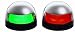 Aqua Signal   Port/Starboard Navigation Lights Deck Mount (Pair)