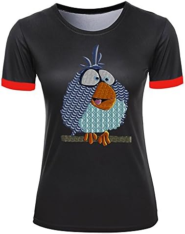 Funny bird Womens Color-Block Cool T-shirt L
