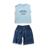 Mish Boys - Infant Boys Sleeveless Short Set, Light Blue, Blue