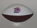 BUFFALO BILLS (6 1/2" long and 3 1/2" wide) Team Logo MINI FOOTBALL with Mini Tee