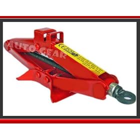 Car Van 1 Tonne 1000Kg 90mm - 330mm Red Scissor Jack