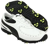 PUMA PG GTX Mens White/Black/Lime Punch Golf Shoes